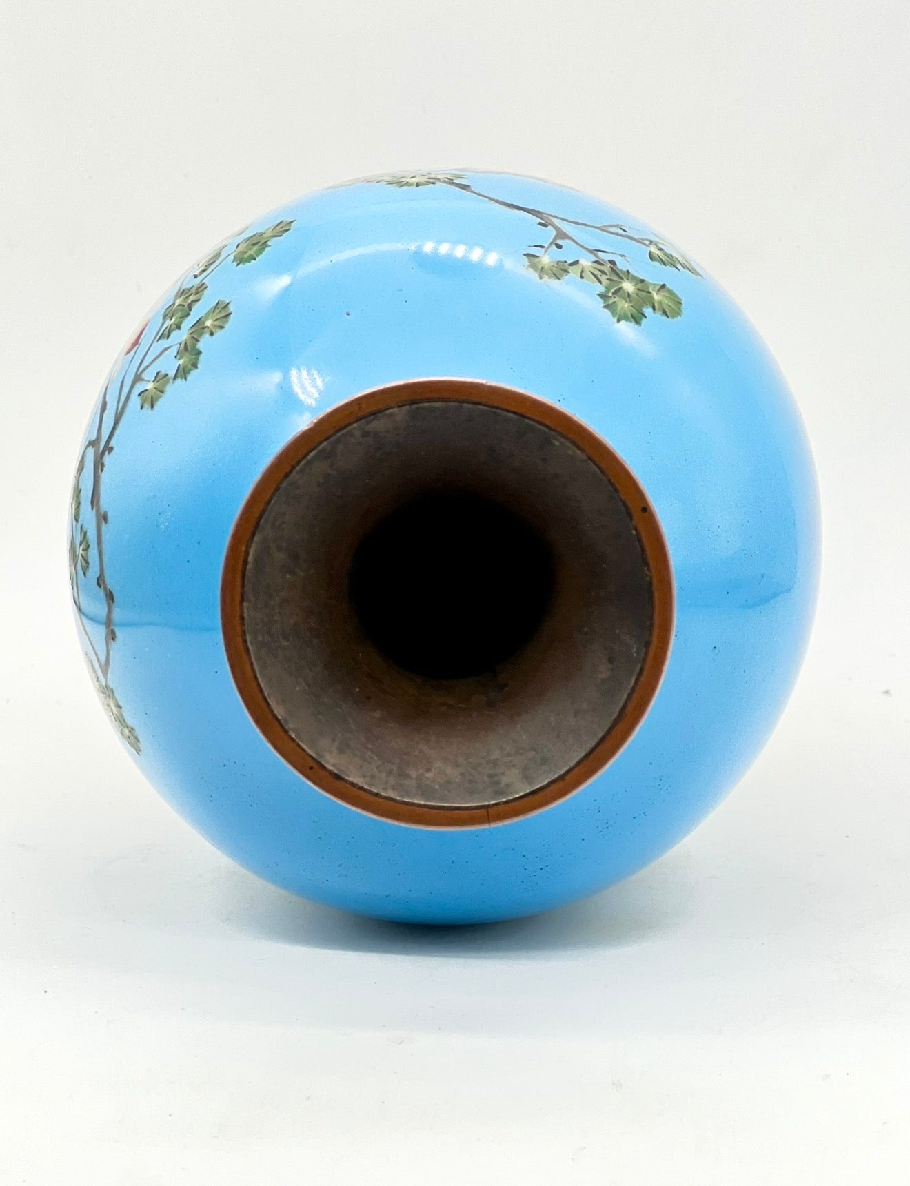 A Large Impressive Japanese Cloisonné Enamel Vase with the Legend of Momotarō