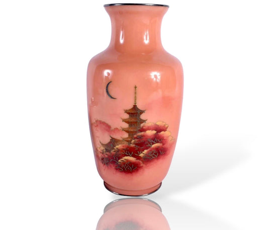 A Fine Cloisonné Enamel Vase by the Ando Jubei