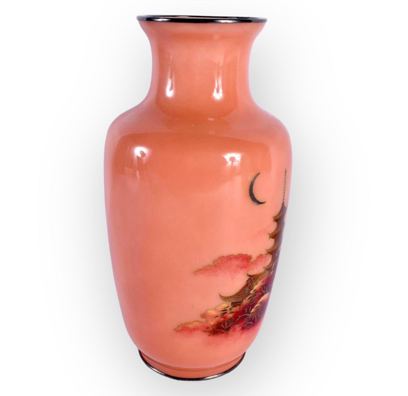 A Fine Cloisonné Enamel Vase by the Ando Jubei