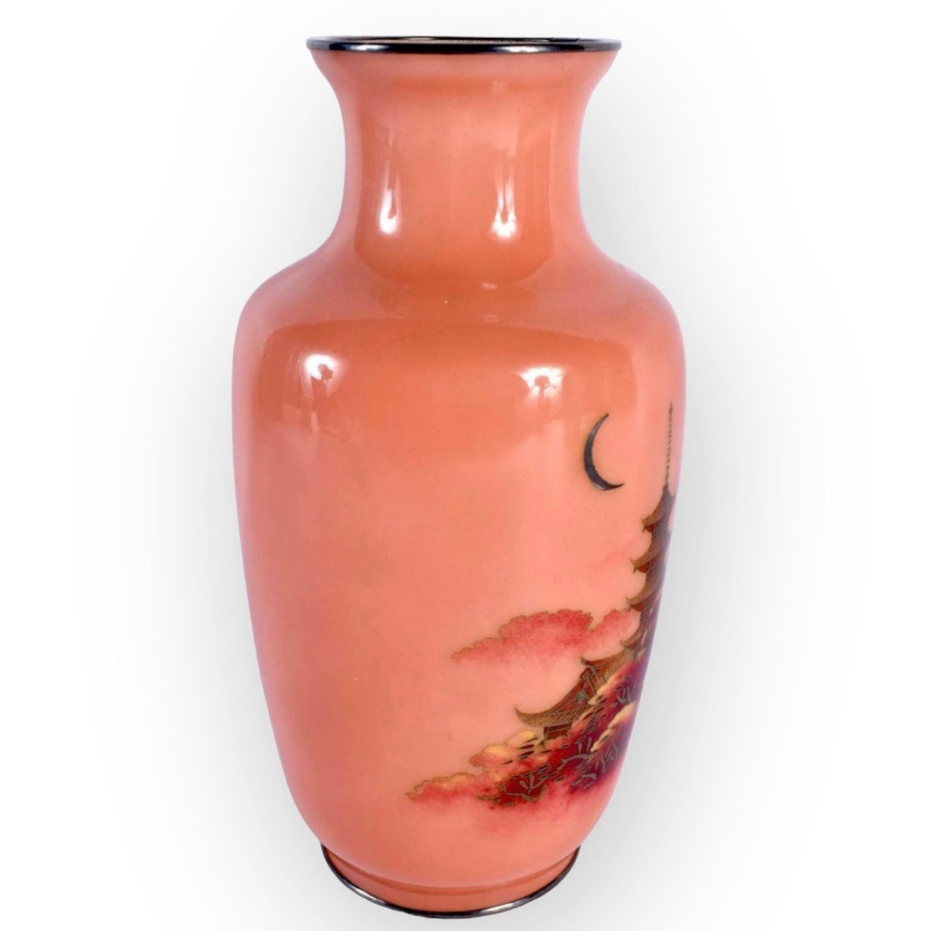 A Fine Cloisonné Enamel Vase by the Ando Jubei