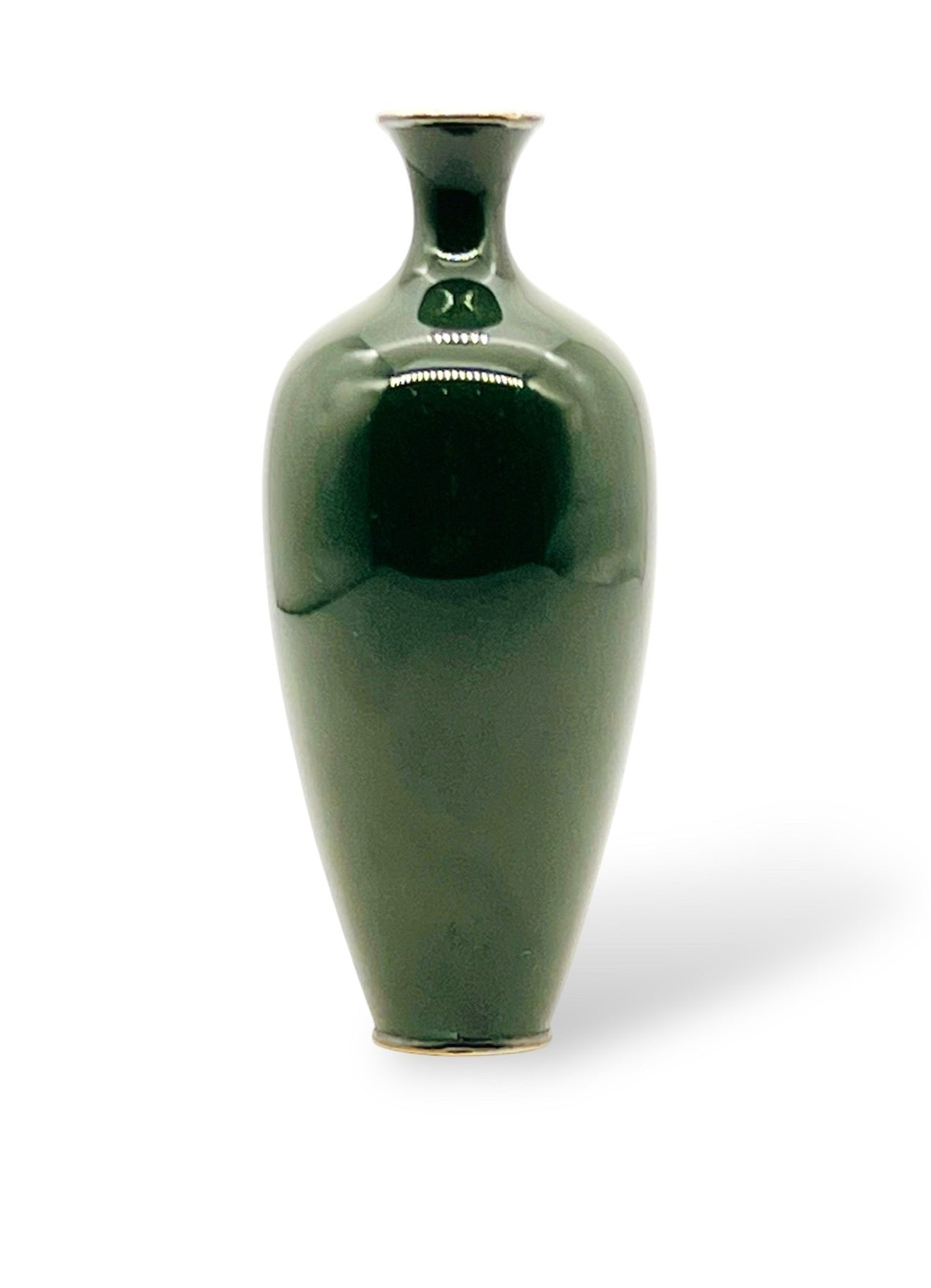 A FINE JAPANESE CLOISONNE ENAMEL VASE BY HAYASHI KODENJI.Meiji Era