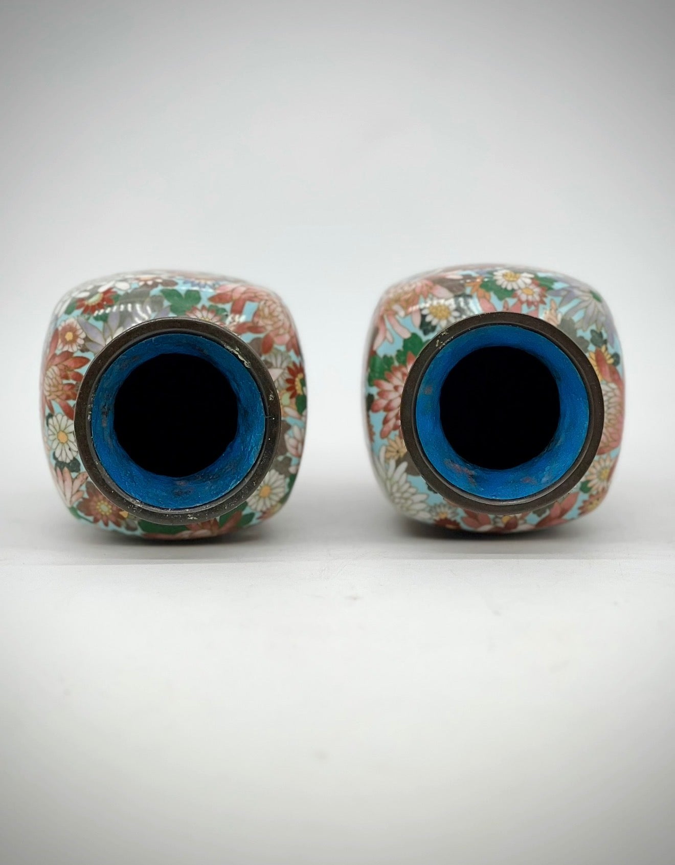 A Fine Pair of Japanese Cloisonné Enamel Vases. Meiji period