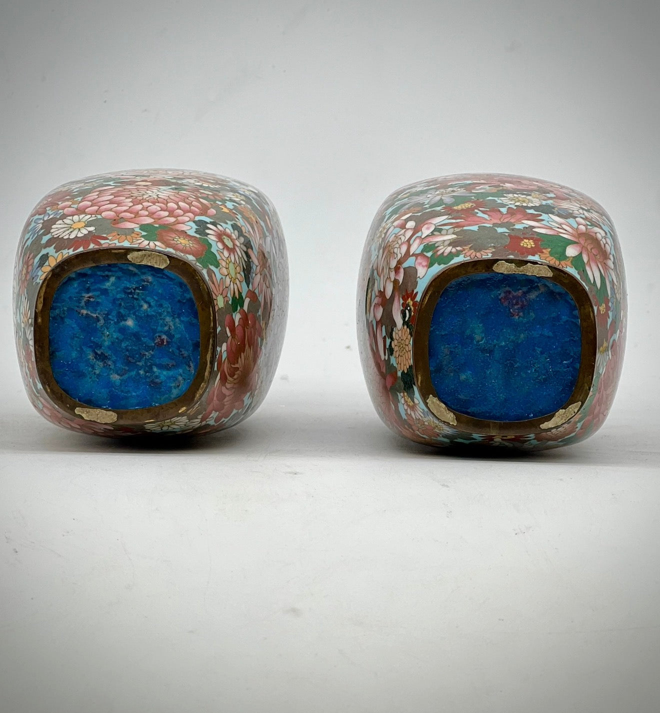 A Fine Pair of Japanese Cloisonné Enamel Vases. Meiji period